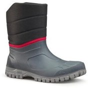 تصویر بوت مردانه عایق حرارتی ضد آب 8 خاکستری سیاه Sh100 X گرم دکتلون Decathlon 