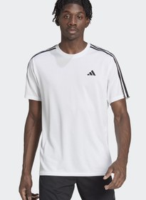 تصویر تی‌شرت مردانه برند آدیداس مدل Train Essentials Base 3-Stripes برند Adidas train essentials base 3-stripes training men t-shirt