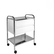 تصویر ترالی استیل 2 کشو 