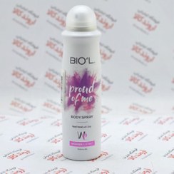 تصویر اسپری بدن زنانه مدل Proud Of Me حجم 150میل بیول Biol Body Spray Proud Of Me For Women 150ml