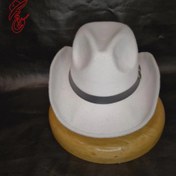 تصویر کلاه کابویی رنگ سفید 