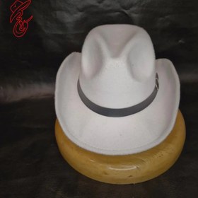 تصویر کلاه کابویی رنگ سفید 