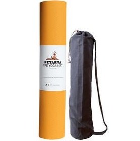 تصویر زیرانداز پیلاتس نارنجی STREEP SERIES 6 میلی متر Orange TPE Slide Do Not Yoga Mat PETARYA 