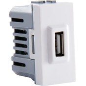 تصویر سوکت دیتا 1/2 USB سوکت USB سفید