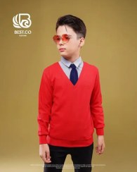 تصویر بلوز پسرانه دو یقه کراواتی سایز ۴۰ تا ۶۵ 