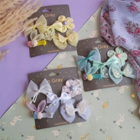 تصویر پک گیره مو فانتزی - سبز 