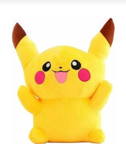 تصویر عروسک پشمالوی بزرگ پوکمون گو پیکاچو برند fortor Fo P25 Pokemon Go Pikachu Plush Toy Large Size