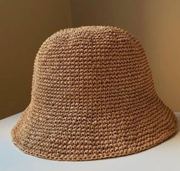 تصویر کلاه ساحلی زنانه رافیا باگت 