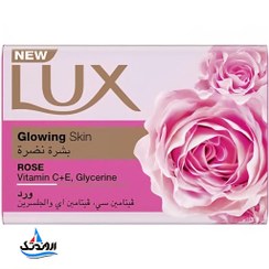 تصویر صابون لوکس Lux مدل Glowing Skin Rose با رایحه گل سرخ وزن 170 گرم lux soap glowing skin rose 170g 