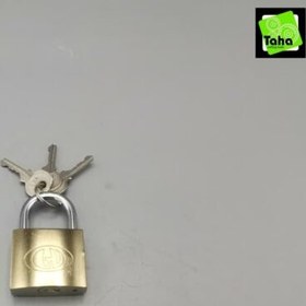 تصویر قفل آویز32 طلایی 