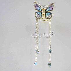 تصویر کلیپس آویز دار مو طرح پروانه کد 700518 