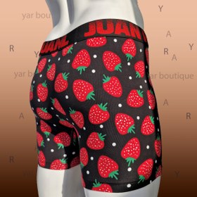 تصویر لباس زیرمردانه ترک برند ژان رئال(JUAN RAUL) پادار طرح هندوانه(شورت مردانه) کپی - L Turkish men's underwear brand JUAN RAUL with watermelon pattern (men's briefs)