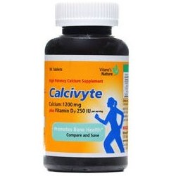 تصویر قرص کلسی ویت پلاس ویتامین D۳ ۱۲۰۰iu ویتان Calcivyte Plus Vitamin D3 1200iu 90 Tablets