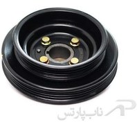 تصویر پولی سر میل لنگ یورو 4 تیبا و پراید عظام مناسب برای گروه خودروییی پراید و تیبا