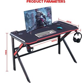 تصویر میز گیمینگ COOLBABY Gaming Desk Z Shaped Large - ارسال ۱۰ الی ۱۵ روز کاری 