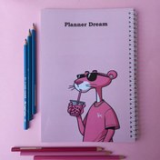 تصویر دفتر مشق پلنگ صورتی مدل P1 