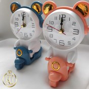 تصویر ساعت رومیزی طرح موتور – ساعت رومیزی موش موتور سوار 