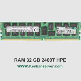 تصویر رم سرور 32 گیگابایتی اچ پی HP RAM 32GB PC4 2400T با پارت نامبر 805353-B21 