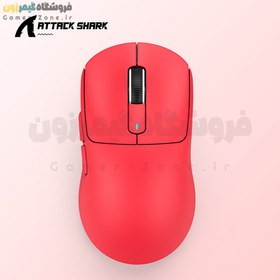 تصویر موس گیمینگ بی سیم حرفه ای اتک شارک مدل ATTACK SHARK X3 Ultra Lightweight Wireless Gaming Mouse 