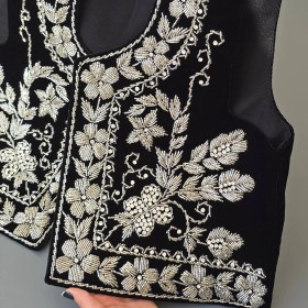 تصویر سخمه جواهردوزی تمام نقره ای نگار کد 1248 