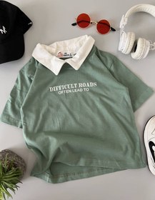 تصویر تیشرت یقه دار 