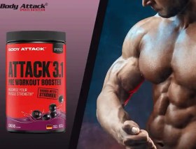 تصویر پمپ پری اتک 3.1 بادی اتک PRE ATTACK 3.1 – Pre Workout Booster