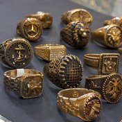 تصویر انگشتر طلا روس مردانه رنگ ثابت بسته ۵ عددی 