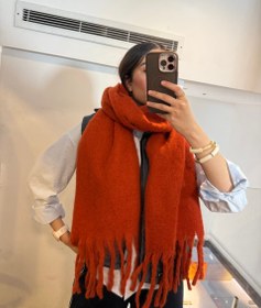 تصویر بیگ اسکارف پشمی 