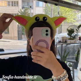 تصویر تاج بیبی یودا baby yoda, Grogu, star wars hair accessory