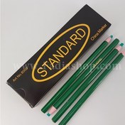 تصویر صابون خیاطی مدادی استاندارد سبز - 12 عدد 