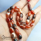 تصویر تسبیح ۳۳ دانه عقیق باباقوری خاص 