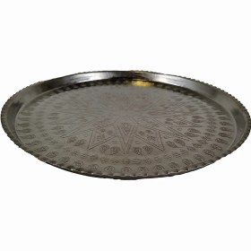 تصویر سینی گرد سفید بزرگ 