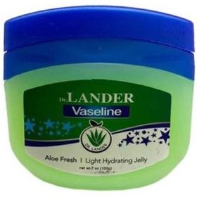 تصویر وازلین دکتر لندر Dr Lander مدل ALOE FRESH (سبز) وزن 100 گرم 