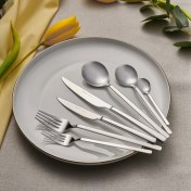 تصویر سرویس قاشق چنگال 84 پارچه 12 نفره کاراجا الگانس گیل پلاتین 