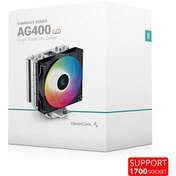 تصویر خنک کننده پردازنده دیپ کول مدل گاماکس  AG400 led CPU Cooler DeepCool Gammaxx AG400 led