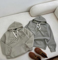 تصویر هودی اسپرت پسرانه 412 - کرم / سایز ۱۶۰ Boys' sports hoodie