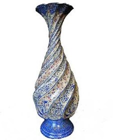 تصویر گلدان مینا کاری 25 سانتی 