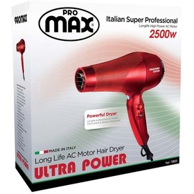 تصویر سشوار ایتالیایی 2500 وات پرومکس مدل 7865 ا Promax 7865 Professional Hair Dryer Promax 7865 Professional Hair Dryer