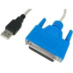 تصویر کابل تبدیل USB به 25 پین مادگی پی‌نت 