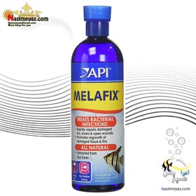 تصویر دارو ملافیکس ضد بیماری باکتریایی آبزیان آب شیرین ای پی آی API API MELAFIX for freshwater