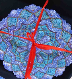 تصویر پک هدیه مینا گلدان 25 بشقاب 30 