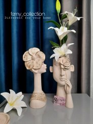 تصویر ست گلدون جنتلمن و دکوری لیدی - رنگ دلخواهتون رو برامون بنویسید. / گلدان جنتلمن 