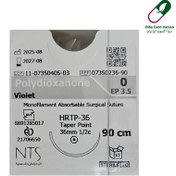 تصویر نخ جراحی NTS پی دی اس (PDS) 0 راند سوزن 36 