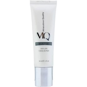 تصویر کرم لایه بردار ام کیو مدل AHA 10% NIGHT CREAM حجم 30 میلی لیتر 