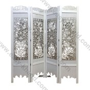 تصویر پاراوان چوبی برش لیزری کد 3006 ا Laser cut wooden screen code 3006 Laser cut wooden screen code 3006