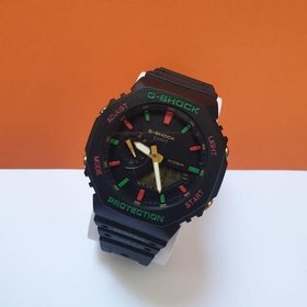 تصویر ساعت مردانه پسرانه جی شاک اصلی اسپرت قاب ریز موتور ژاپن بند رابر g shock 