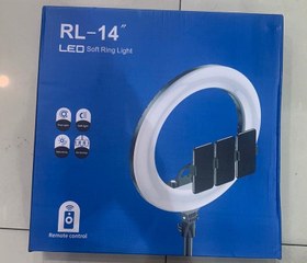 تصویر رینگ لایت اورجینال 36 سانتی مدل RL-14 همراه با سه پایه فلزی 