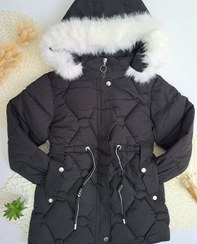 تصویر کاپشن دخترانه شیک و گرم سایز ۶ تا ۱۰ سال 