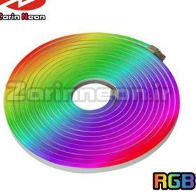 تصویر نئون رنگی گلدن لایت golden light RGB neon flexi 