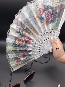 تصویر بادبزن سفید کد 707 